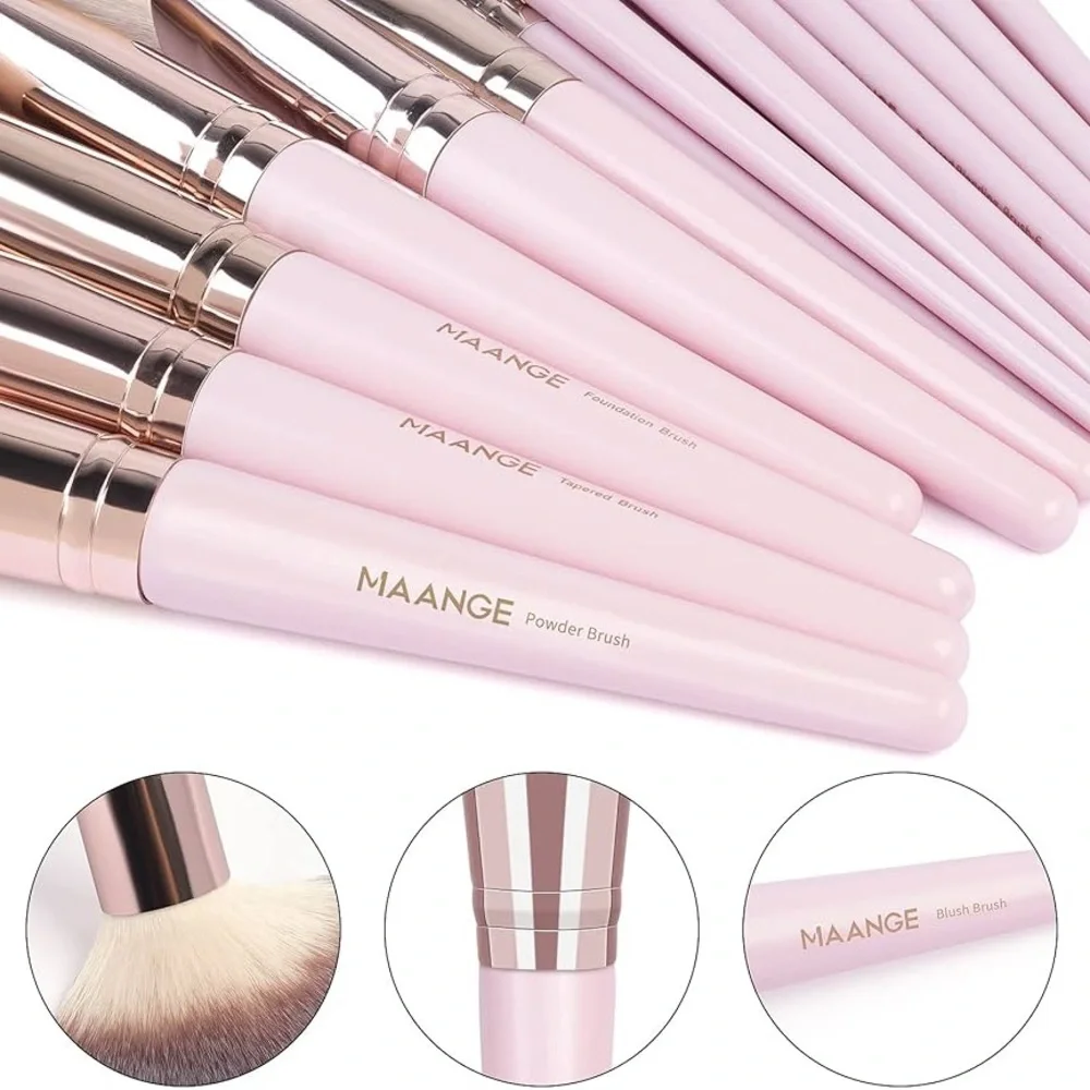 Makeup Brushes, 18 Pcs Professional Premium Synthetic Makeup Brush Set with Case